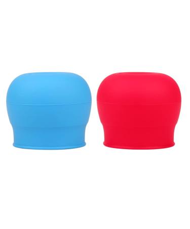 WOIWO Children Drink The Lid To Prevent Leakage and Choking Silica Gel Bottle Cap Children Learn To Drink Straw Lid Baby Overflow Lid 2PCS