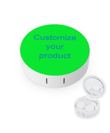 LEDIYougou personalized contact lens container with mirror contact lens holder mini-box container portable contact lenses-soft tank with L and R caps for trips picture 8cm picture 8cm