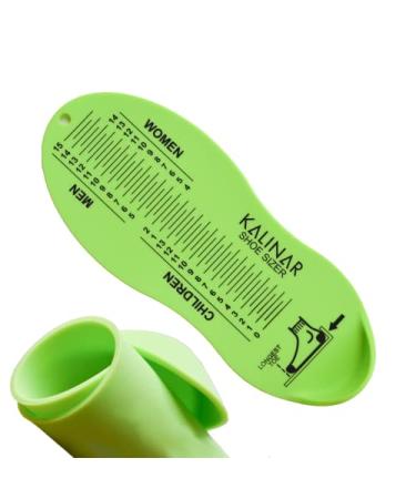 Kalinar Silicone Shoe Sizer/Ruler For Kids And Adults - Compact And Portable Foot Measurement Device With Standard US Sizes For Measuring Babies, Toddlers, Children, Teens, Mens And Womens Feet
