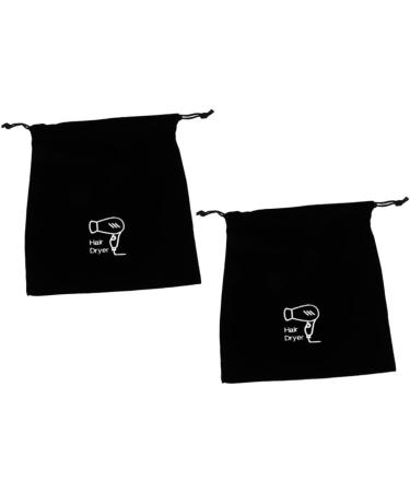 FOMIYES 10 Pcs Velvet Bag Blow Dryer Hair Dryer Bag Drawstring Travel Flannel Wen Wan Organizer 30.00X26.00X0.50CMx5pcs Blackx5pcs - Buy Online on GoSupps.com
