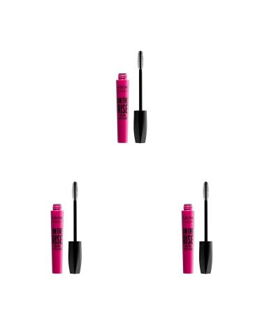 Nyx Professional Makeup on the Rise Volume Liftscara mascara for immediately lifted eyelashes and volume 10 ml color: Extreme Black (pack with 3) 10 ml (3 pack)