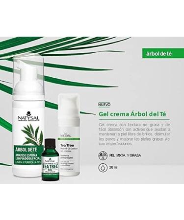 Natysal Tea Tree Cream Gel 30 ml for Combination and Oily Skin - Buy Online on GoSupps.com
