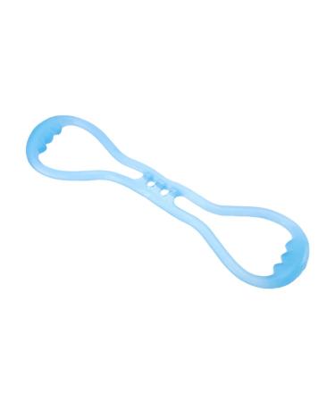 SUPVOX 2pcs Multifunctional Band Silicone Yoga Tension Band Elastic Fitness Blue Medium