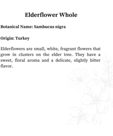 Elderflower Whole (1 LB) - Buy Online on GoSupps.com