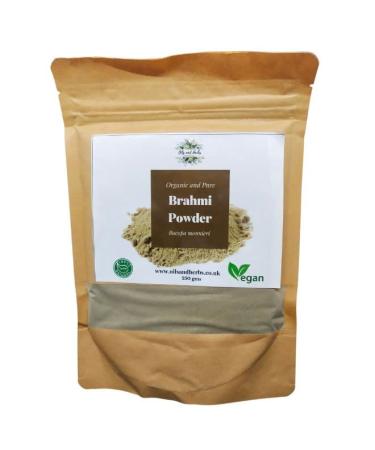 Clean Organic Brahmi Powder - Bacopa Monnieri - Pure and Natural (100g) 100 g (Pack of 1)