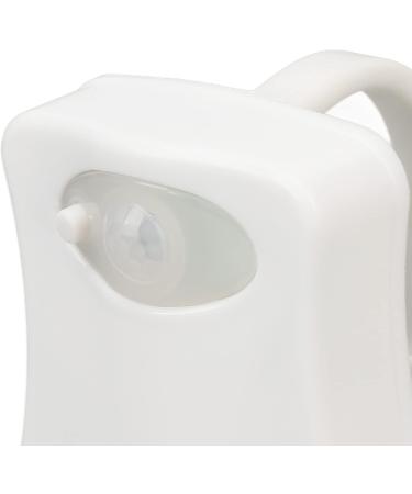 Motion Sensor Toilet Night Lamp with Visual Positioning System 8 Colors LED Light Safe to Use ABS Material Ideal for Bathroom - Buy Online on GoSupps.com