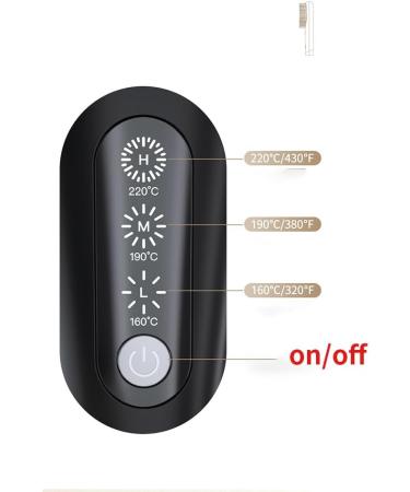 Mini Hair Straightener Brush - Wireless Straightening Brush with 3 Temperature Levels for Effortless Styling - Buy Online on GoSupps.com