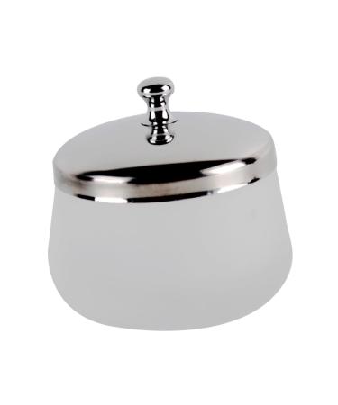 UKCOCO Gobelet Rond Verre pour Dissolvant Ongles avec Couvercle Acier Inoxydable Accessoire pour Manucure