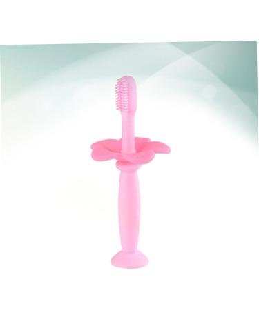 Beavorty Infant Toothbrush - Bristle Toothbrush for Kids Oral Care Baby Training Toothbrush Clean Sound Wall Pink 1 Piece Pack - Buy Online on GoSupps.com