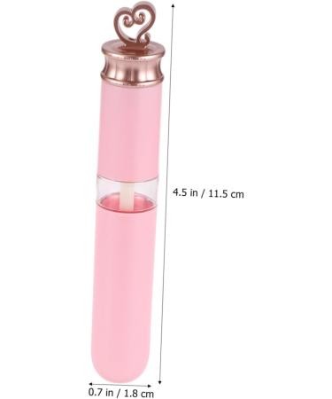 FRCOLOR 10pi ces Tubes L vres Plastique Rose Forme De C ur Pour Gloss Contenants Vides R utilisables Pour Lip Gloss Lipstick - Buy Online on GoSupps.com