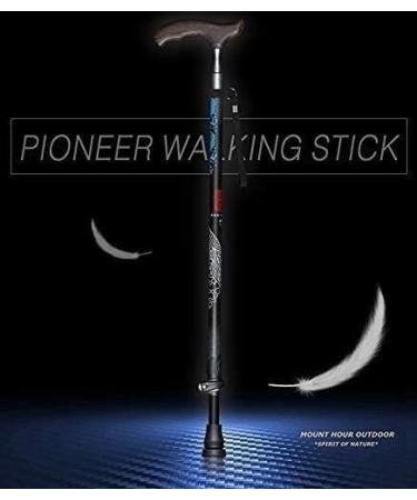 Telescopic Non Slip Crutches Carbon Fiber Wood T Handle Walking Sticks For Tourism Cane Trekking Nordic Walking Pole Hiking Crutches Ultralight Only 219G rollator walker Durable Mobility Aid for Arth Black - Buy Online on GoSupps.com
