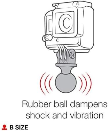 RAM Mounts RAP-B-202U-GOP1 Action Camera Universal Ball Adapter - B Size 1 Ball - Buy Online on GoSupps.com