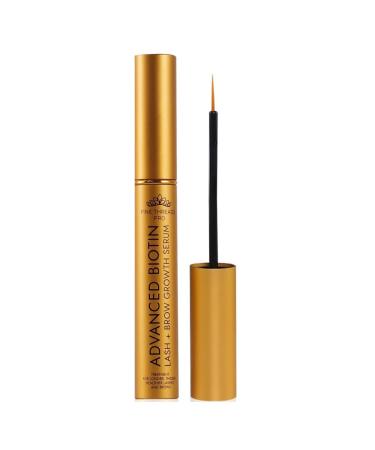 Physician Developed Eyelash and Eyebrow Growth Serum - Advanced Biotin for Fuller, Longer, Thicker & Healthier Lashes and Brows - Lash Extensions Safe - Oil-Free & Cruelty-Free - 5ML, 6 Months Supply - Buy Online on GoSupps.com