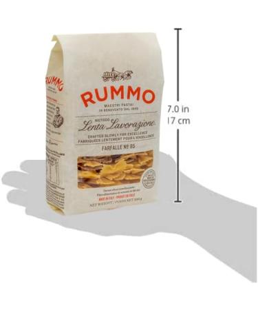 Rummo Farfalle No. 85 Authentic Italian Pasta Made with Durum Semolina Wheat 500g (Pack of 1) - Buy Online on GoSupps.com