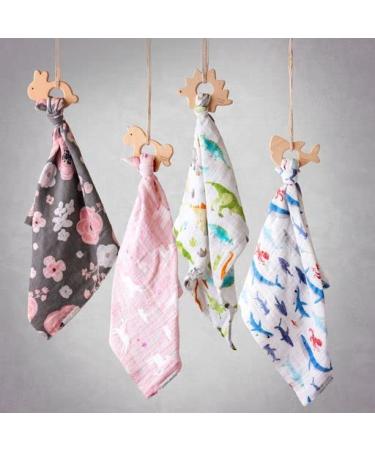 Stephen Joseph Shark Muslin Lovie with Teether - Soft and Comfortable for Babies - Buy Online on GoSupps.com