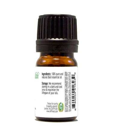 Basil Essential Oil 1/6 fl oz (5 ml) Glass Bottle 100% Pure Essential Oil - Buy Online on GoSupps.com