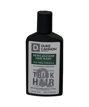 Duke Cannon News Anchor Hair Wash 2-in-1 Shampoo and Conditioner for Men - Tea Tree  10 oz