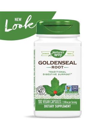 Nature's Way Goldenseal Root 1140mg - 3 Pack (100 Capsules) | Premium Herbal Supplement - Buy Online on GoSupps.com