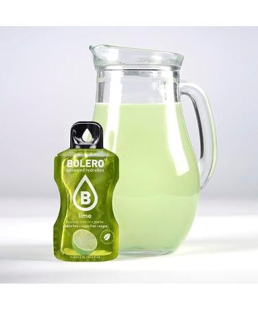 Bolero LIME 24x3g | Sugar-free juice powder sweetened with stevia + vitamin C | for children and athletes | gluten-free vegan | lime flavor - Buy Online on GoSupps.com