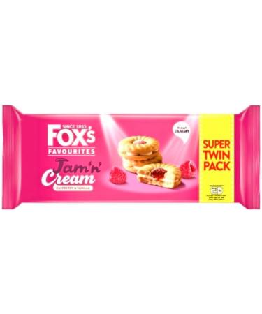 Fox's Jam 'N' Cream Biscuits Super Twin Pack 300g x 2 Packs - Buy Online on GoSupps.com