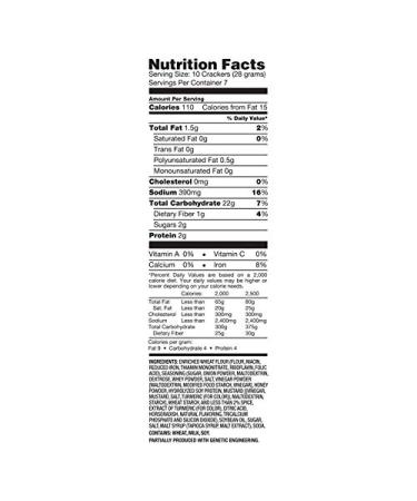 Snack Factory Pretzel Crisps Honey Mustard and Onion 7.2oz (2 pack) - Delicious Savory Snack for Any Occasion - Buy Online on GoSupps.com