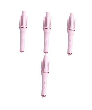 FOMIYES 4pcs Fully Automatic Hair Curling Iron Curler Straightener Hair Crimper Hair Tool Pink Abs 32.50X5.50X5.50CMx4pcs Pinkx4pcs