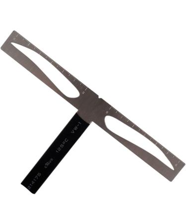  minkissy minkissy Eyebrow Positioning Ruler Measuring Kit Professional Reusable Brake Caliper One Word Eyebrow Three Point Stencil for Balancing - Buy Online on GoSupps.com