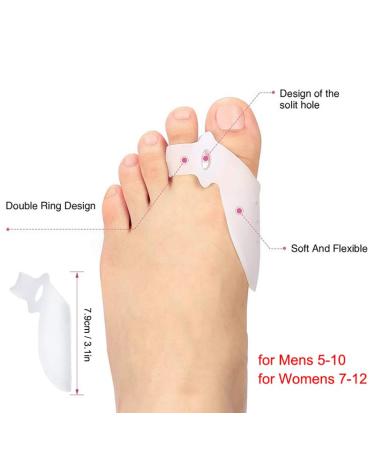 RooRuns Bunion Cushions Pack of 6 - Gel Shield Protectors & Correctors for Big Toe Pain Relief - Buy Online on GoSupps.com