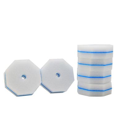 Qtynudy 100PCS Counts Strong Cleaning Material Rich Foam Disposable Toilet Bowl Refills Pads for RV Home Easy Install High Guality