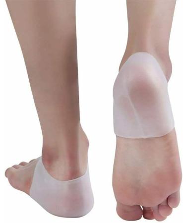Crystal Crown Moisturizing Silicone Gel Heel Socks Cracked Foot Skin Care Protector Set of 2 - Buy Online on GoSupps.com