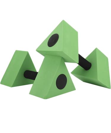 2PCS Water Dumbbells for Aquatic Exercise - Lightweight Triangle Shape Barbells for Water Aerobics & Swimming Fitness - Green EVA Foam Aquatic Fitness Equipment - Buy Online on GoSupps.com
