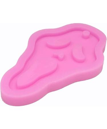 Ghost Shape Silicone Mold for Halloween Crafts - DIY Keychain, Necklace, Epoxy Pendant, Resin Jewellery Making - Shiny Glossy Finish - Buy Online on GoSupps.com
