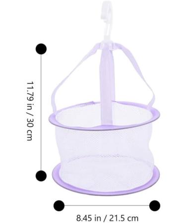 Hanging Mesh Basket Dryer for Makeup Brushes | Foldable Cleaning Rack & Drying Solution for Sponges & Puffs (Purple - Buy Online on GoSupps.com