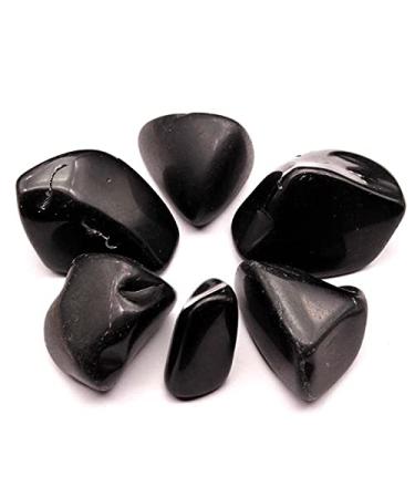 Natural Crystal Rough 2-4cm Natural Black Obsidian Crystal Gemstone Collectibles Rough Rock Specimen Stone Decoration for Fish Tank D3 - (Color: Black Size: 2-4cm)