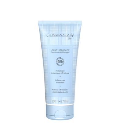 Giovanna Baby Linha Tradicional Locao Hidratante Corporal Blue 200 ml Classic Collection - Blue Moisturing Body Lotion 6.76 Fl Oz