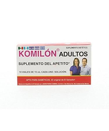 Komilon Adults - Suplemento Del Apetito x 10 Viales x 15 ml (Pack of 1)