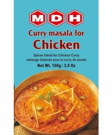 MDH Various Seasoning Masala Powder - A Mixture of Spices Adds Taste - Aromatic & Enhances the flavor of the meal -Simplifies & Speeds Up The Cooking Process (Chicken Curry Masala (100g) Pack of 1)