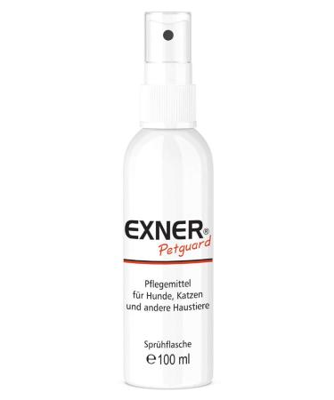 Exner Petguard Fell Care for Dogs Cats and other pets - means in itching hair loss inflammation parasites yard mites & fungal attack - biological & natural - 100 ml spray bottle - Buy Online on GoSupps.com
