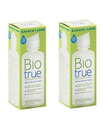 Bausch and Lomb Bio True Multi-Purpose Solution 2 Ounces Travel Size Pack of 2