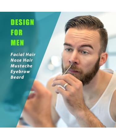 Professional Facial Hair Grooming Scissors Kit - Eyebrow Nose Mustache & Beard Trimmers for Men & Women - Buy Online on GoSupps.com