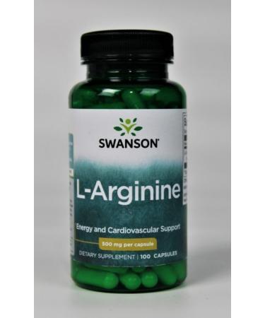 Swanson Amino Acid L-Arginine 500 Milligrams 100 Capsules - Buy Online on GoSupps.com