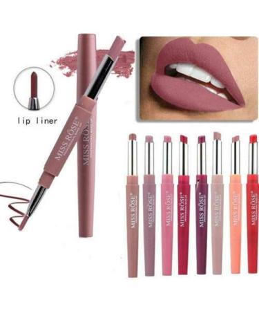Miss Rose Long-lasting Lip Liner Matte Lip Pencil Waterproof Moisturizing Lipsticks Makeup Contour Cosmetics 02 Sweetgirl - Buy Online on GoSupps.com