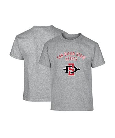 Venley Official NCAA Boys Girls Youth T-Shirt X-Large San Diego State Aztecs 02 - Sport Grey