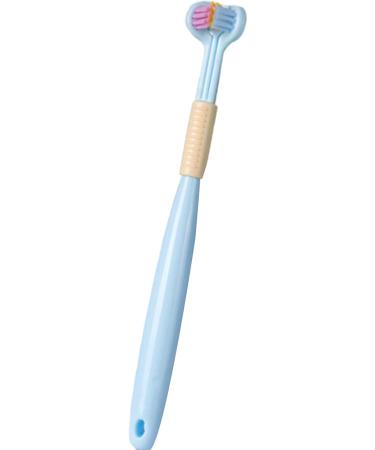 Three-Page Sensory Toothbrush for Children - Soft Bristles Travel-Friendly Full Gum Care (Blue) - Buy Online on GoSupps.com