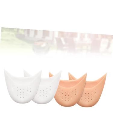 Hemoton Silicone Gel Pointed Toe Pads - 2 Pairs | Women Dance Shoe Covers | Toe Protectors for Pointed Heels - Buy Online on GoSupps.com