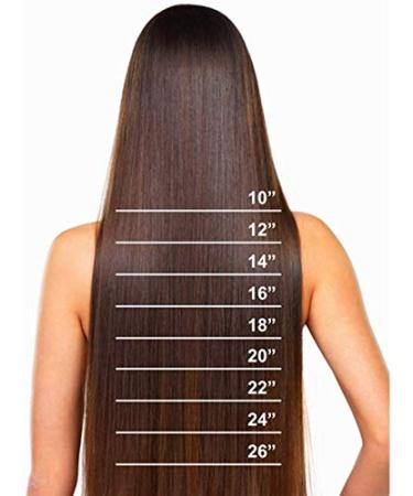 Clip-In Hair Extensions - Realistic 8 Wefts Straight Dark Brown to Ash Blonde | 66 cm 140g - Buy Online on GoSupps.com