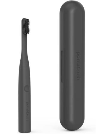 Pomabrush Electric Toothbrush - Silicone & Nylon Bristles Charging Case & 2 Brush Heads - Ideal for Sensitive Teeth - International Shipping Available - Buy Online on GoSupps.com