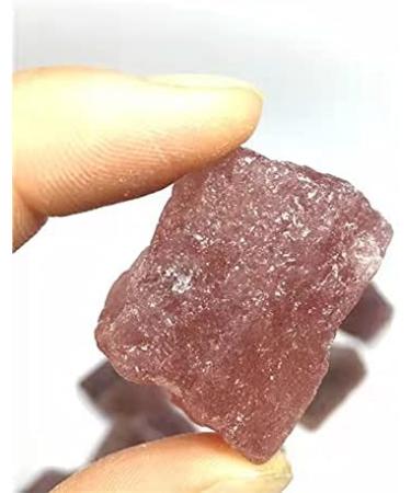 Natural Rock Quartz raw red Strawberry Rough Crystal Stone for feng Shui 5pcs Stone Mineral Specimen - Buy Online on GoSupps.com