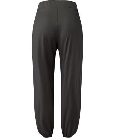 Black X-Large High Slit Harem Pants for Women - Hippie Yoga Trousers - Buy Online on GoSupps.com