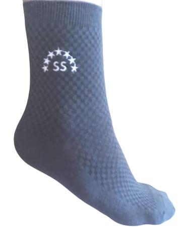 Kerygma Bamboo Fiber Diabetic Socks - Seamless Toe - Soft & Comfortable - Odorless - Blue - Size 7-11 (Box of 5) - Buy Online on GoSupps.com